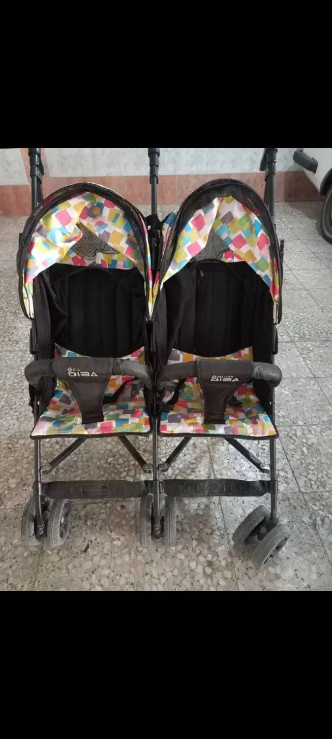 کالسکه دلیجان دوقلو|کالسکه و لوازم جانبی|فردیس, شهرک راه آهن|دیوار