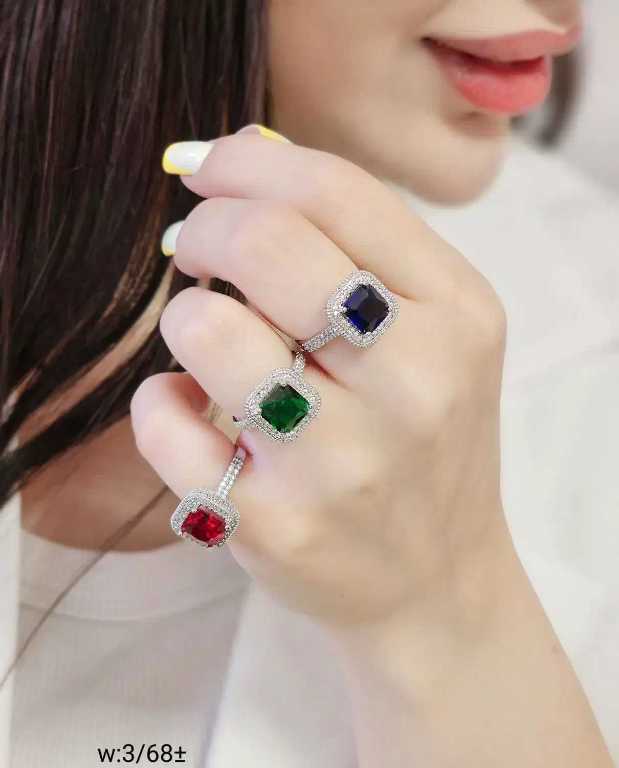 انگشتر نقره سولیتر آبکاری نانو طلا رنگ ثابت 8487|بدلیجات|تبریز, |دیوار