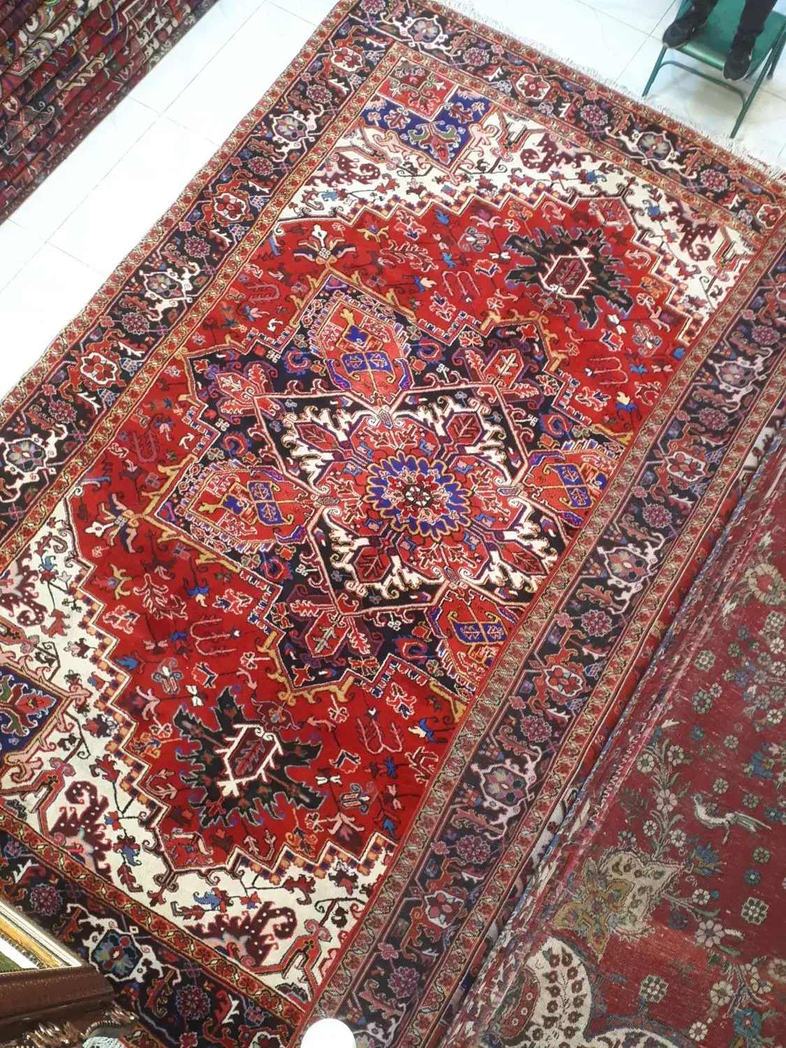 قالی ۳×۴ اصل هریس|فرش|تبریز, |دیوار