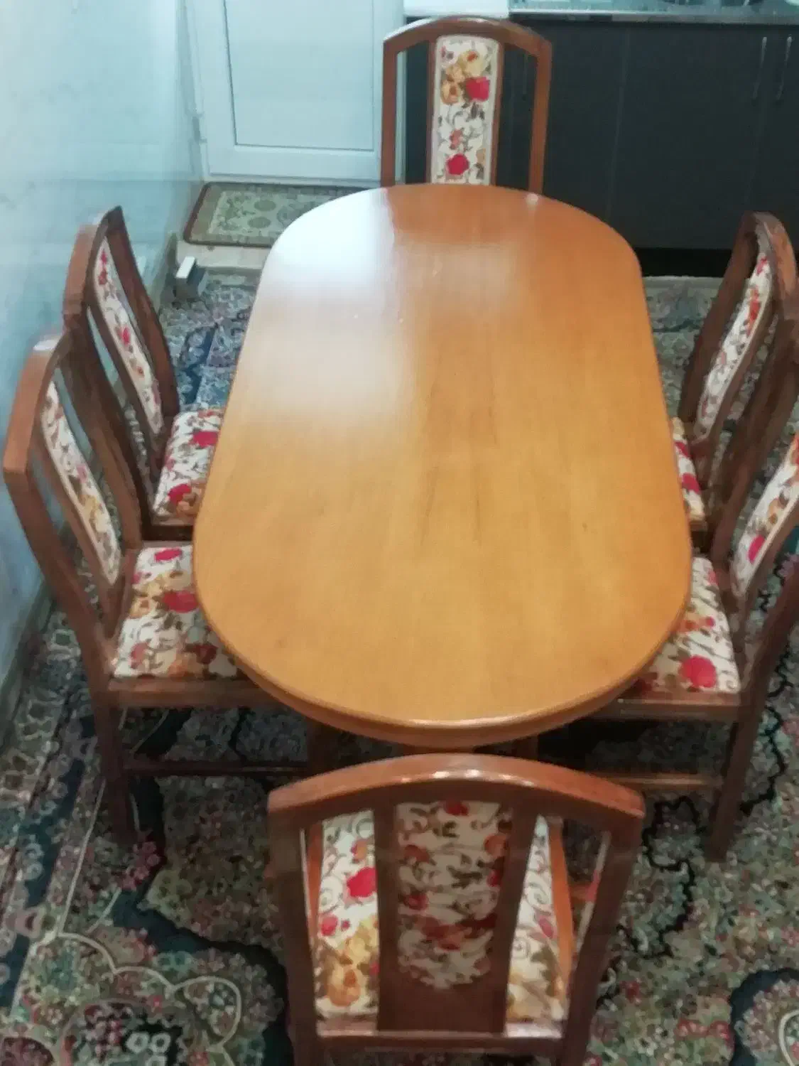 میز نهارخوری|میز و صندلی غذاخوری|نیشابور, شهرک فرهنگیان|دیوار