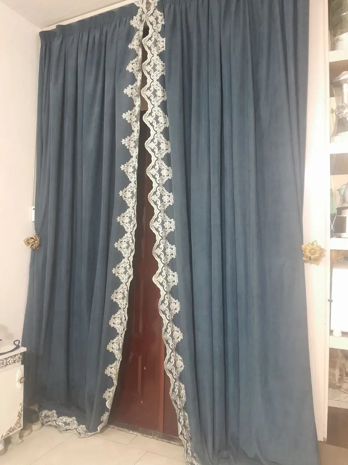 دوجفت دستک درحدنو|پرده، رانر، رومیزی|مشهد, شهرک ابوذر|دیوار