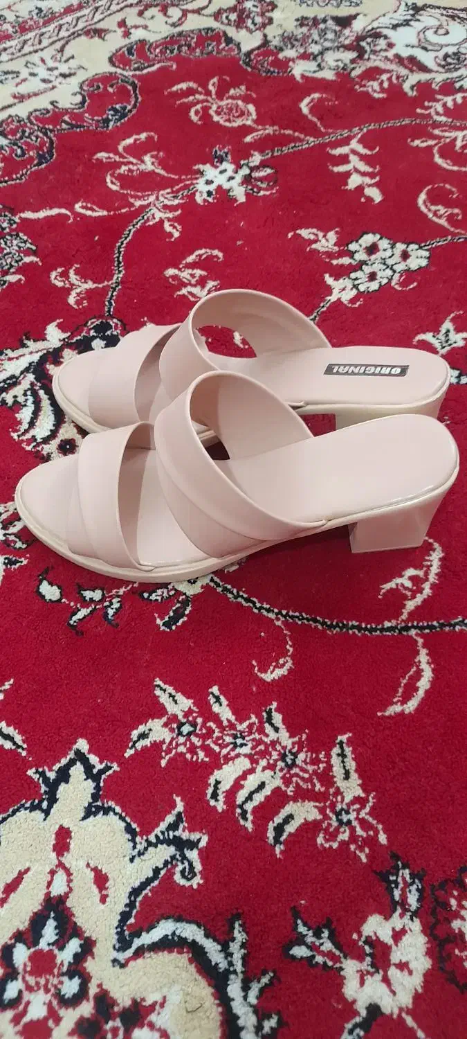 دمپایی گلبهی پاشنه بلند|کیف، کفش، کمربند|سرپل ذهاب, |دیوار