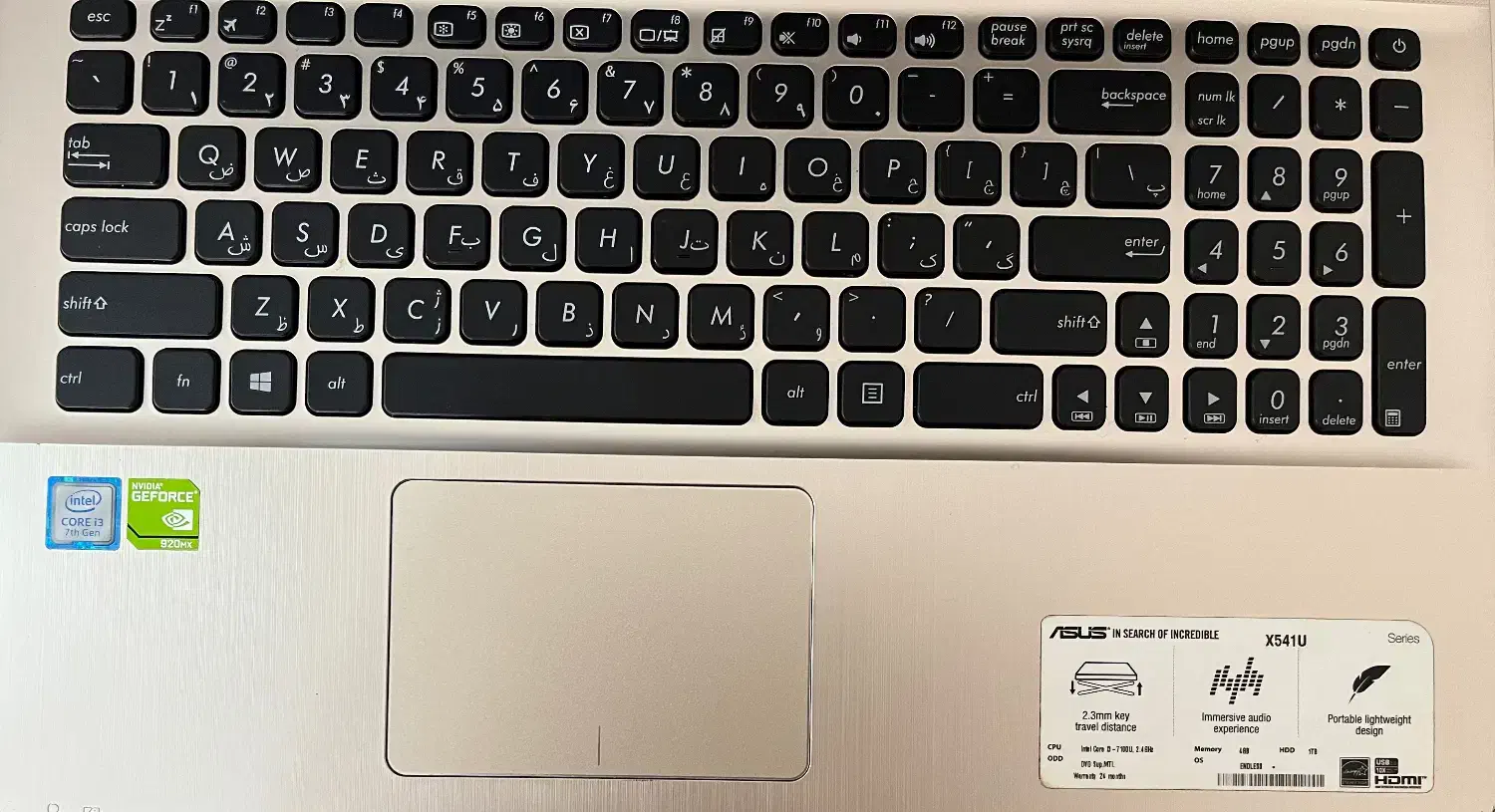 لپ‌تاپ ایسوس تمیز و سالم|رایانه همراه|کرج, کوی امامیه|دیوار