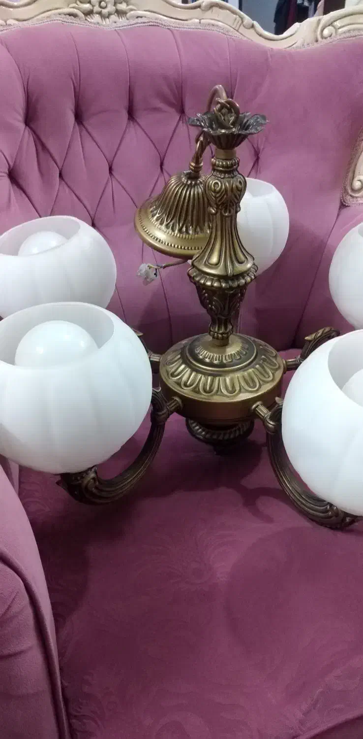 لوستر پنج شاخه|لوستر و چراغ آویز|قنوات, |دیوار