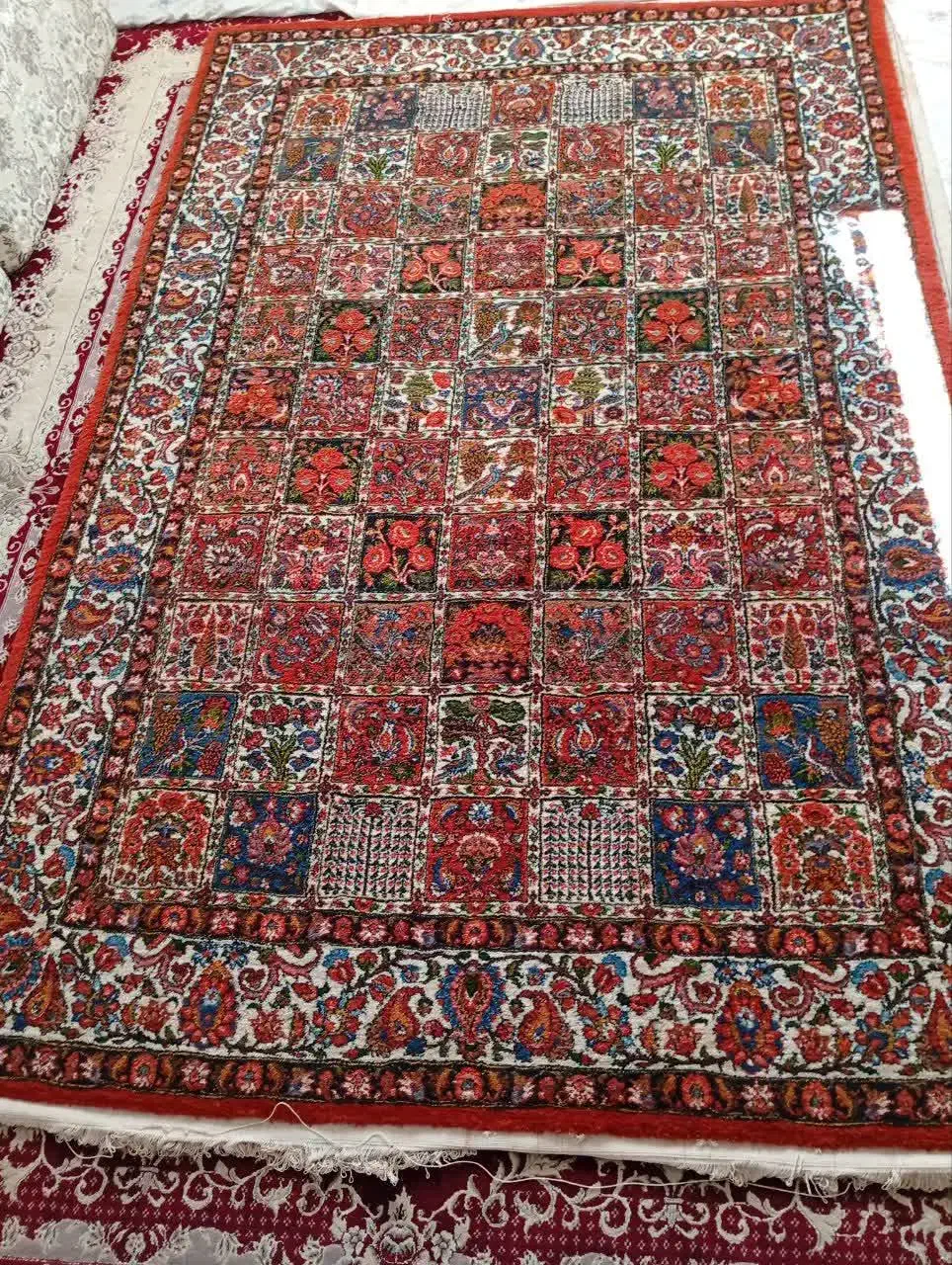 قالی دستباف خشتی|فرش|شاهینشهر, گزبرخوار|دیوار