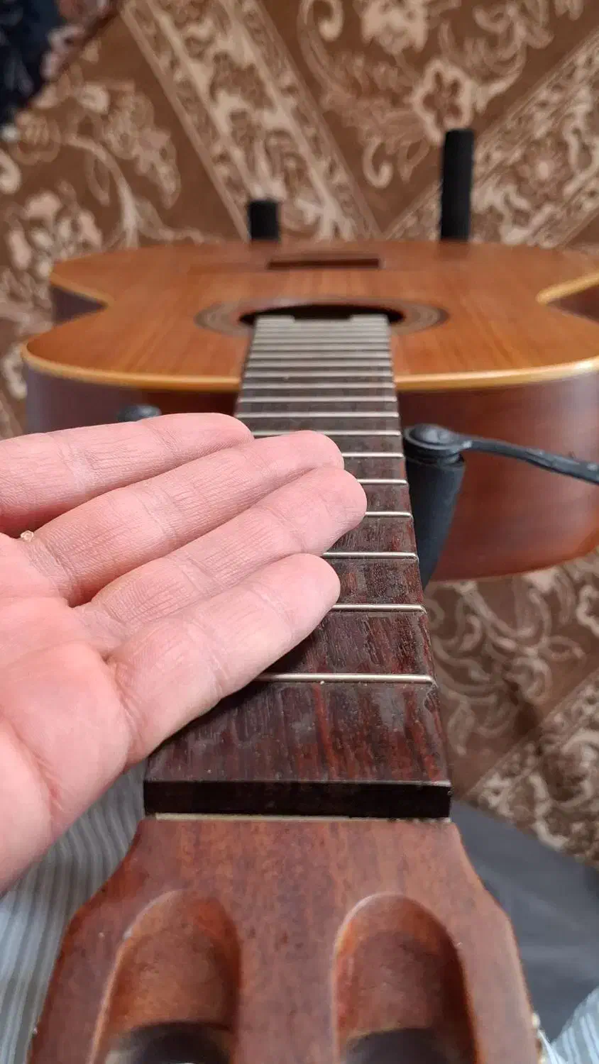 گیتار اسپانیایی خوش قیمت آلتامیرا|گیتار، بیس، امپلیفایر|اصفهان, قلعه طبره|دیوار