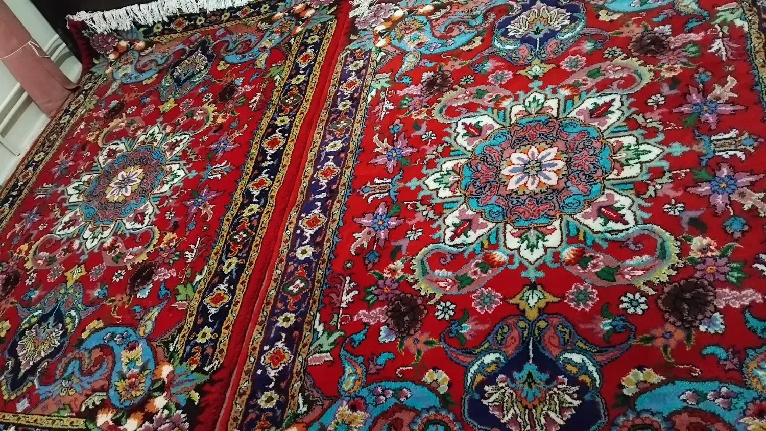 یک جفت قالیچه هریس سالاری|فرش|خسروشاه, |دیوار