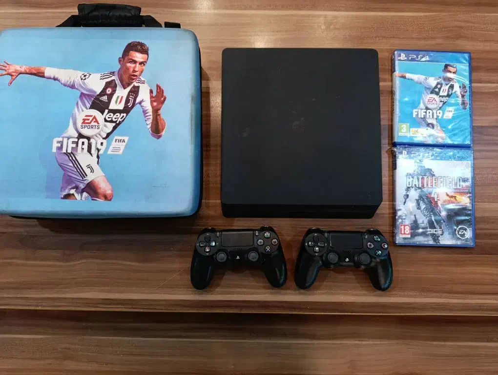 Ps4 Slim 1Tb  به همراه متعلقات|کنسول، بازی ویدئویی و آنلاین|اهواز, کیانپارس |دیوار