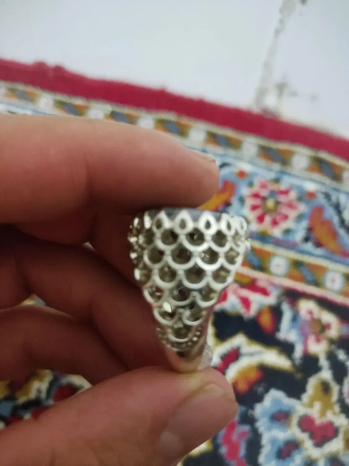 انگشتر شجر دستساز رکاب پولکی|جواهرات|مرند, |دیوار