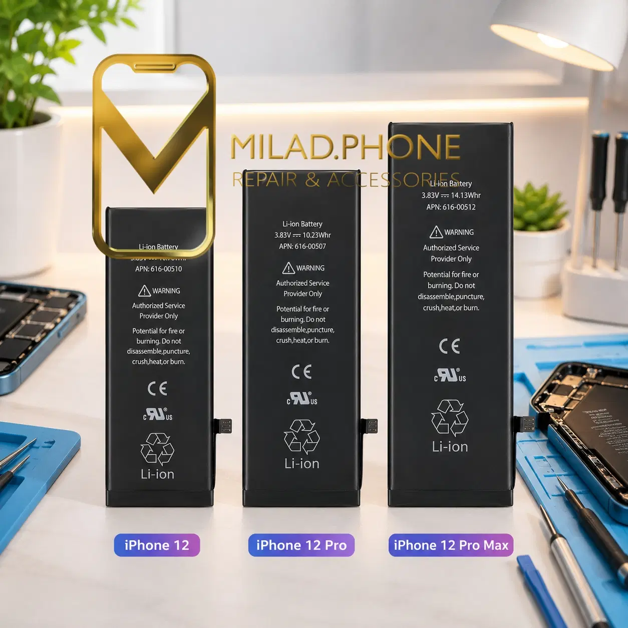 تعویض باتری گوشی آیفون 12 و 12pro و 12promax|لوازم جانبی موبایل و تبلت|تهران, نصرت|دیوار