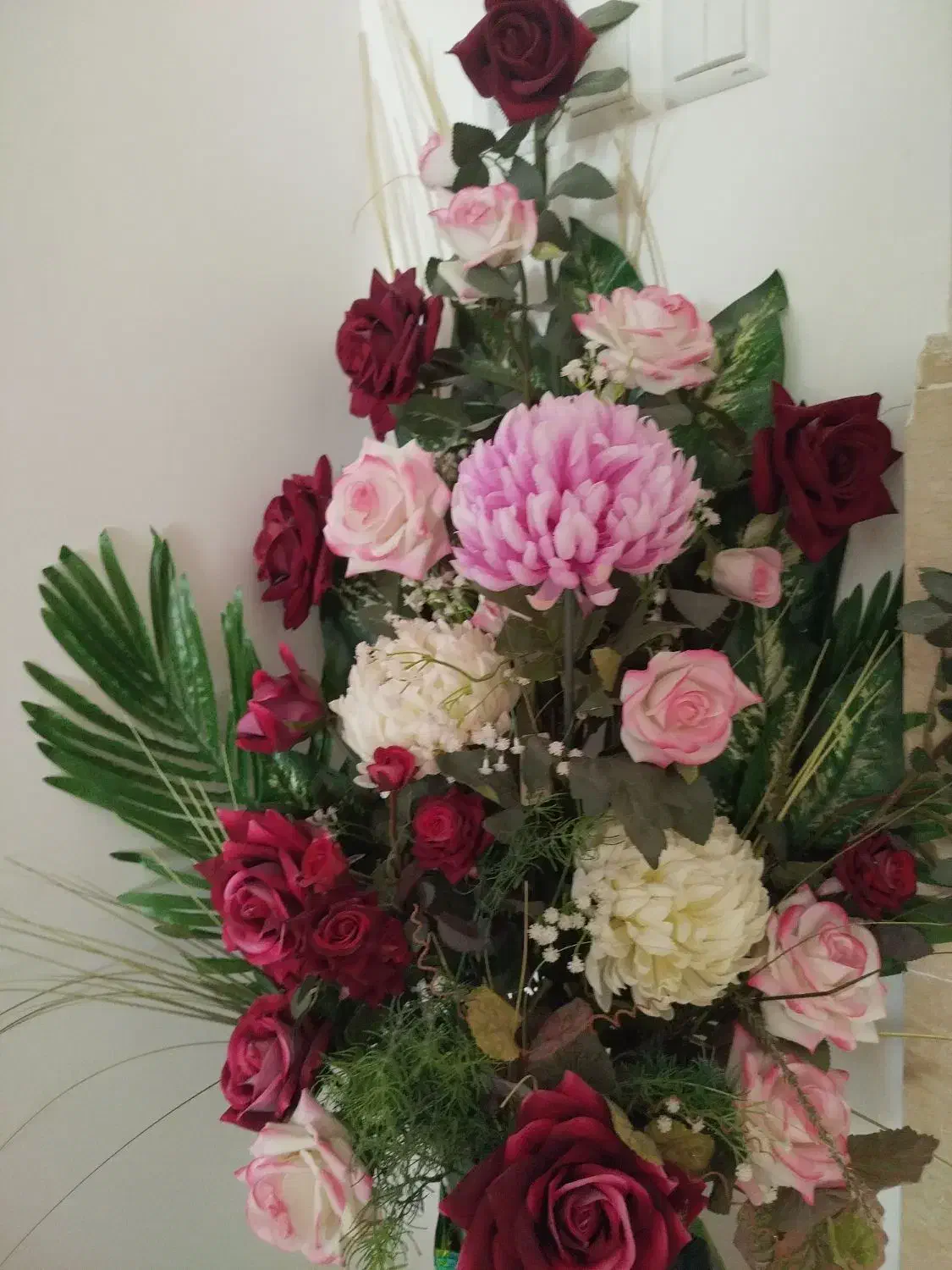 گل های مخملی|گل مصنوعی|سلماس, |دیوار