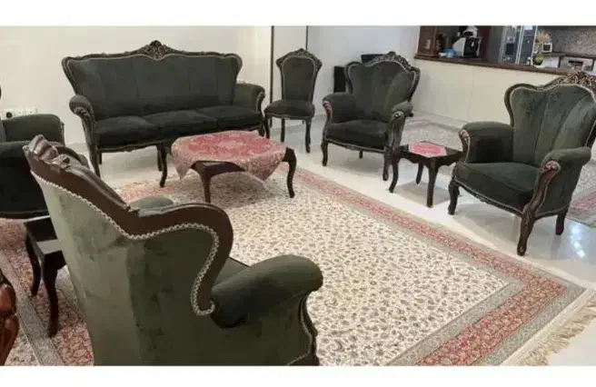 مبلمان سلطنتی در حد نو|مبلمان خانگی و میز عسلی|قزوین, |دیوار