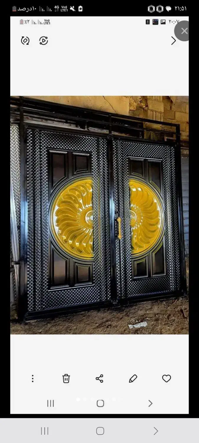 درب آهن آهنی حیاط حیاطی خانه سنگین نو|مصالح و تجهیزات ساختمان|تربت جام, معدآباد|دیوار