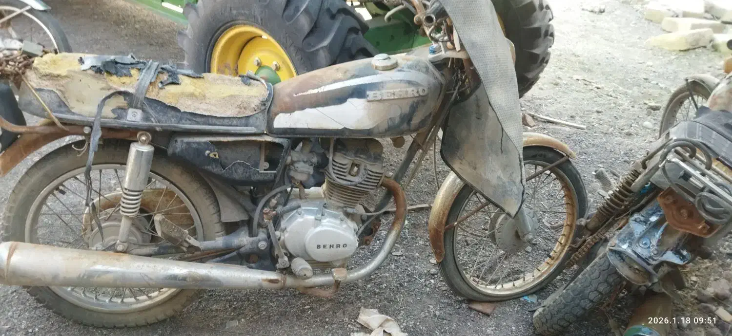 موتورسیکلت مزایده ای|قطعات یدکی و لوازم جانبی|بم, |دیوار