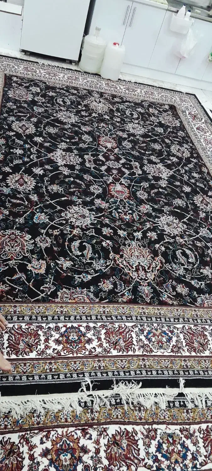 قالی فرش ۱۲متری ۲عدد کاشان ۷۰۰ش با۲تادم دری|فرش|اهواز, معین زاده|دیوار