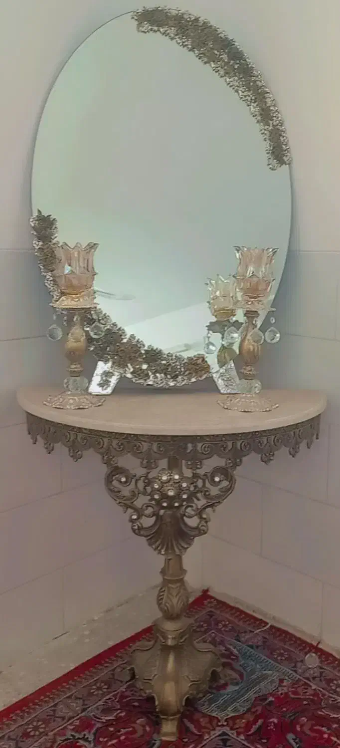 آینه و شمعدان|صنایع دستی و سایر لوازم تزئینی|یزد, |دیوار