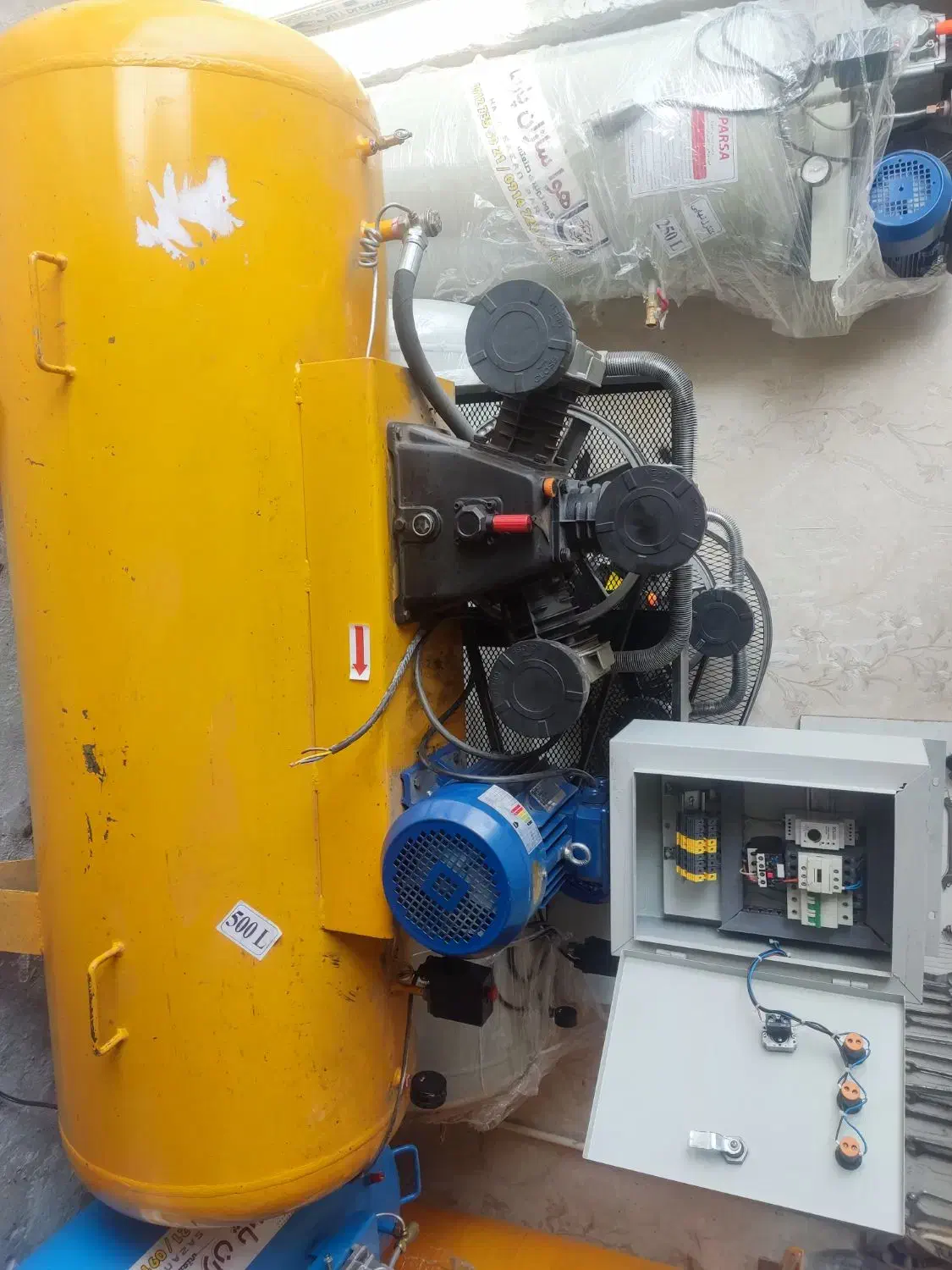 پمپ باد 500لیتری|ماشین‌آلات صنعتی|خسروشاه, |دیوار