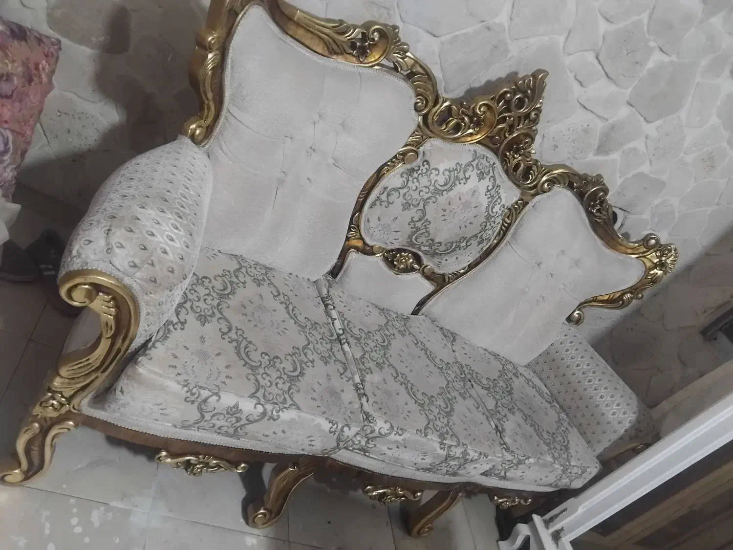 مبل استیل ۷ نفره با میز عسلی|مبلمان خانگی و میز عسلی|تهران, تهرانسر شمالی|دیوار