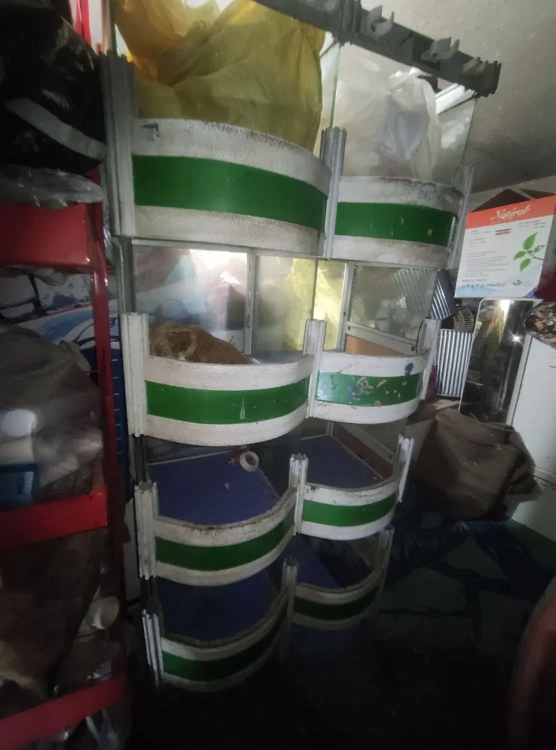 قفسه آلمینیومی 8 تایی|کتابخانه، شلف، قفسههای دیواری|مشهد, الهیه|دیوار