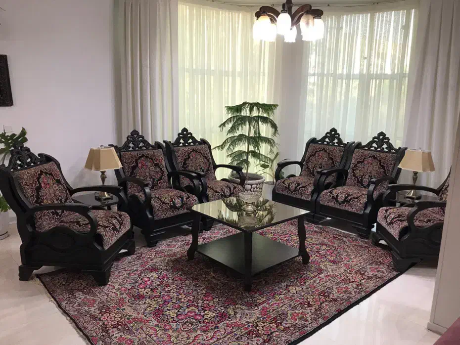 مبل ۶نفره قالی دستبافت|مبلمان خانگی و میز عسلی|کرمان, |دیوار