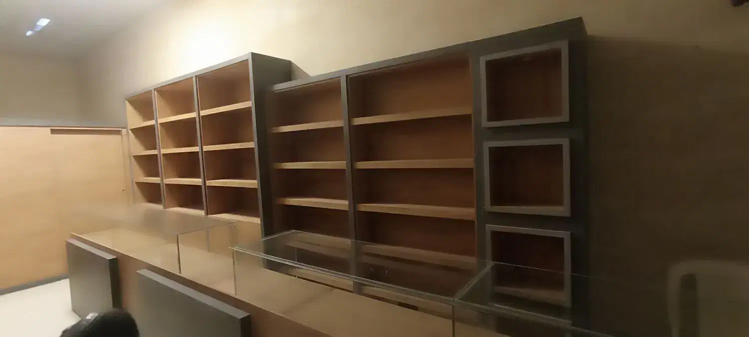 قفسه mdf|کتابخانه، شلف، قفسههای دیواری|آستانه اشرفیه, |دیوار