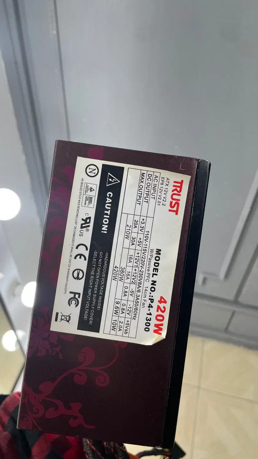 پاور تراست مدل پی 4 توان 420w وات|قطعات و لوازم جانبی رایانه|بندر انزلی, باغ زمانی|دیوار