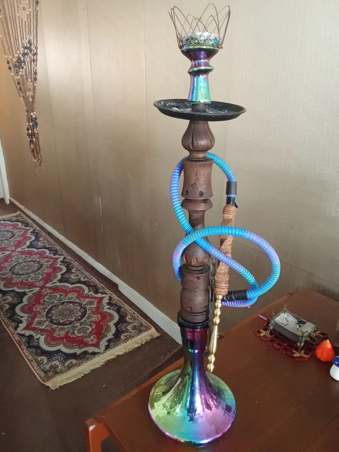 قلیون سایز بزرگ چوب گردو|کلکسیون و سرگرمی|اهواز, پردیس|دیوار