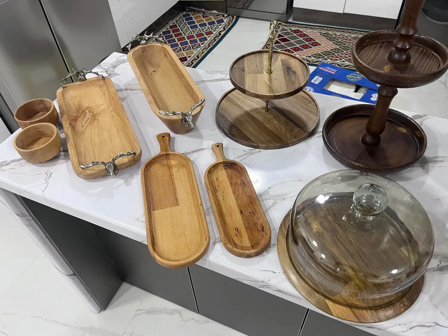 ظروف چوبی|ظروف سرو و پذیرایی|سیرجان, |دیوار