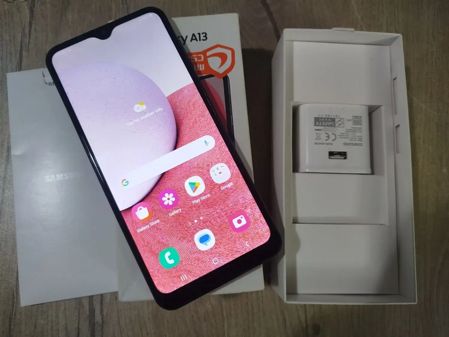 گوشی A13 با کارتن و شارژر و انتقال مالکیت|موبایل|بندر ترکمن, |دیوار