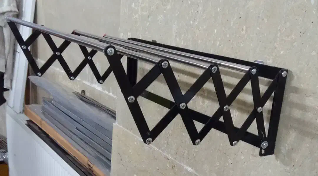 بند رخت اکاردونی دیواری|بندرخت و رختآویز|کهریزک, |دیوار