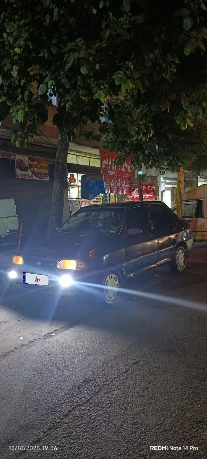 پراید 82مشکی دوگانه سوز|خودرو سواری و وانت|رشت, پل تالشان|دیوار