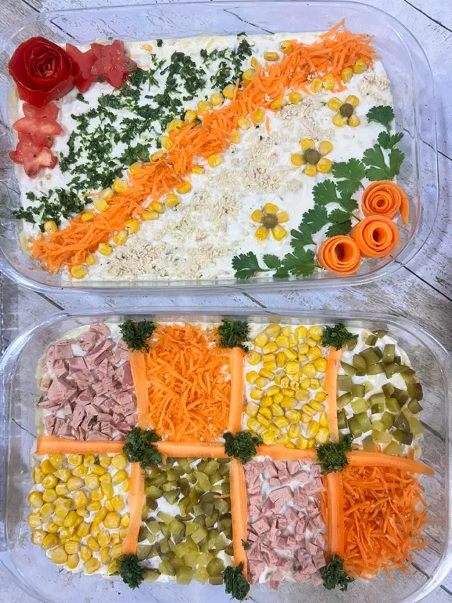 شله زرد و شیر برنج،الویه،سالاد ماکارونی و کیک مرغ|خوردنی و آشامیدنی|مشهد, شهید مطهری|دیوار