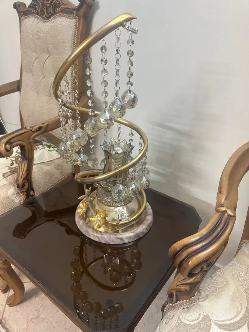 آباژور کریستال لاله سالم|چراغ خواب و آباژور|تهران, وحیدیه|دیوار