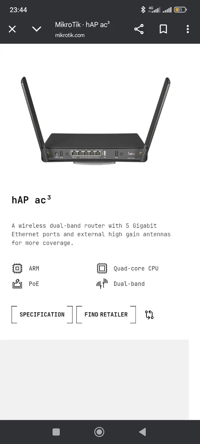 میکروتیک hap ac3|مودم و تجهیزات شبکه|کرج, شهرک یاس شمالی|دیوار