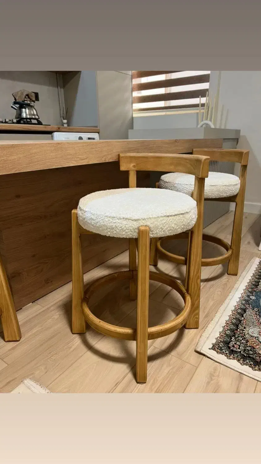 صندلی اپن کانتر چوبی جدید|میز و صندلی غذاخوری|رشت, چله خانه|دیوار