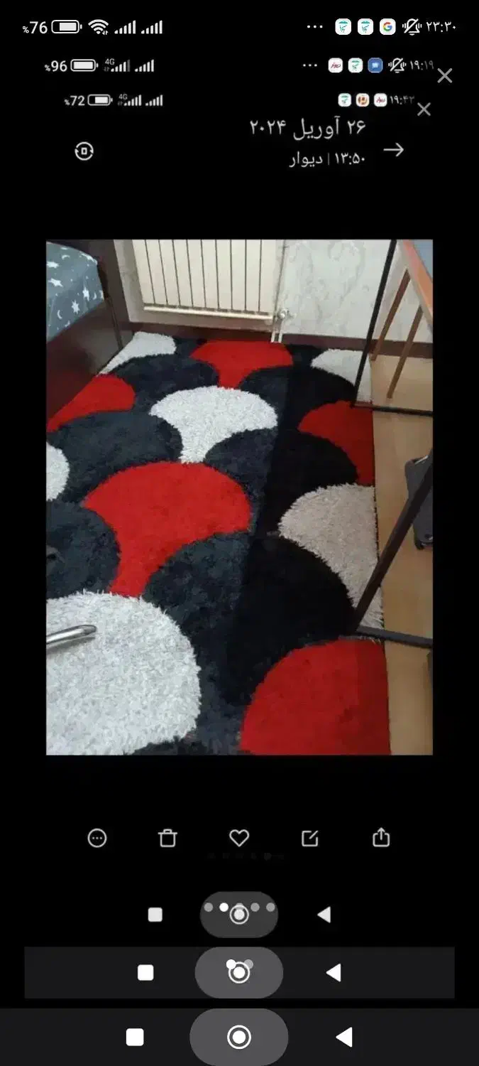 دو عدد فرش|گلیم، جاجیم، گبه|کرج, گلشهر|دیوار