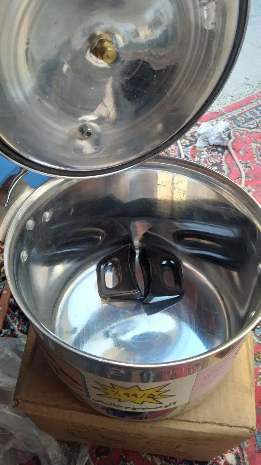 زودپز 8 لیتری آلومینیومی زرین اترک نو|ظروف پختوپز|ری, حمزهآباد|دیوار