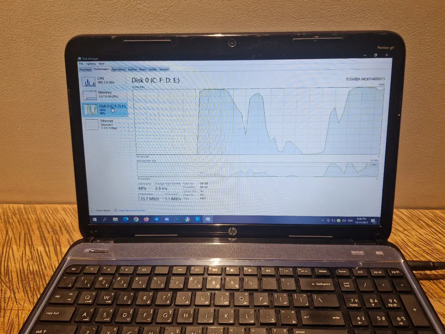 لپ تاپ Hp Pavilion G6|رایانه همراه|تهران, اراضی عباس آباد|دیوار