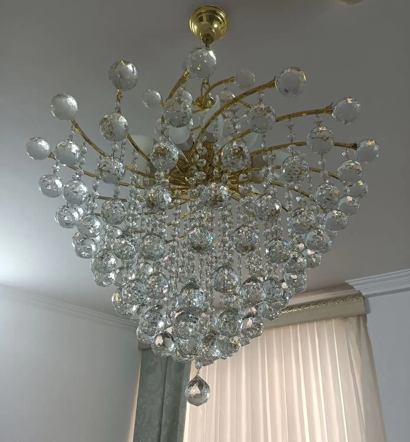 لوستر کریستال|لوستر و چراغ آویز|یزد, |دیوار