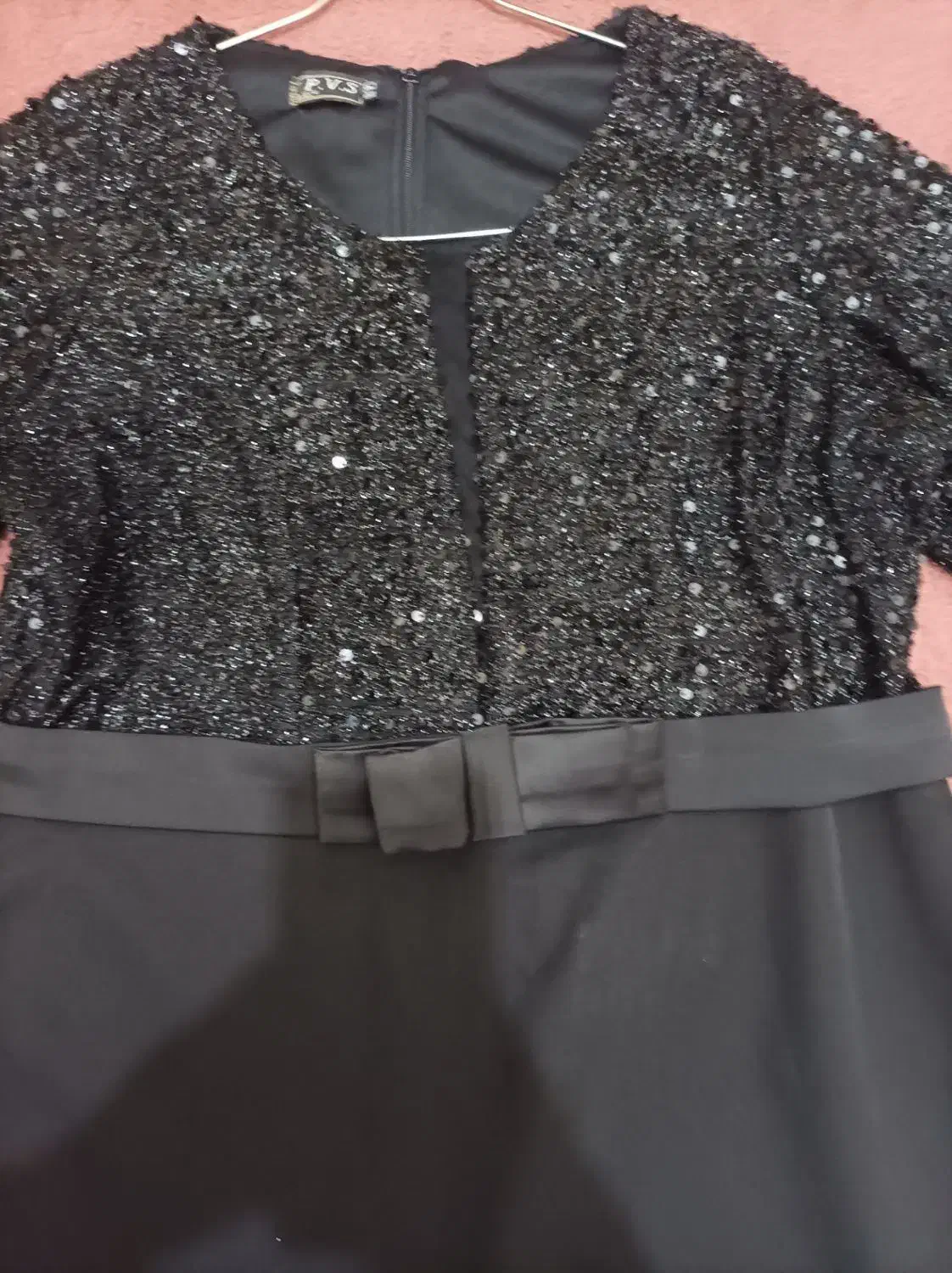 لباس پیراهن مجلسی علا شیک پولکی و کرپ کمر دار|لباس|باسمنج, |دیوار