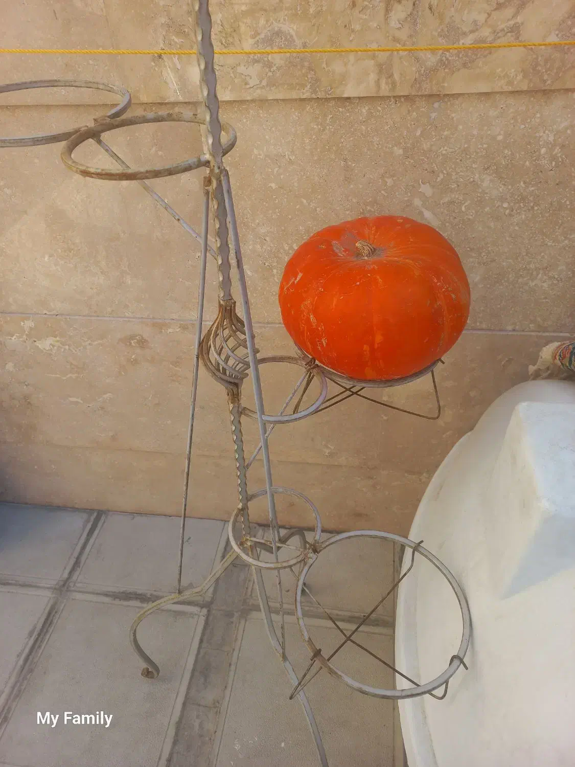 پایه فلزی گلدان یا جا گلدانی آهنی|صنایع دستی و سایر لوازم تزئینی|شاهینشهر, شهرک مطهری|دیوار