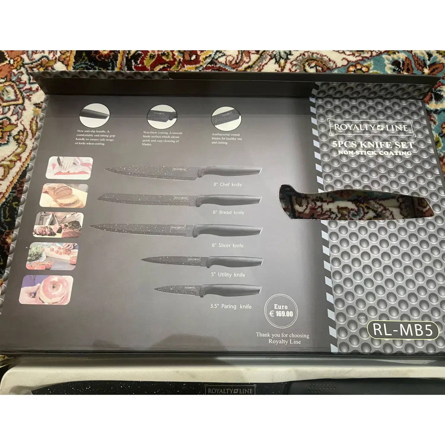 ست چاقو ۵ پارچه سوئیسی رویالیتی لاین|ظروف پختوپز|تهران, نیروی هوایی (پیروزی)|دیوار