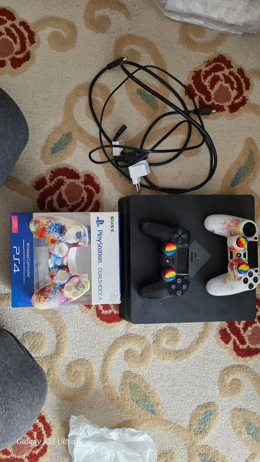 پی اس ۴ اسلیم ۲ دسته ۱ ترا ps4 slim|کنسول، بازی ویدئویی و آنلاین|قم, باجک دو|دیوار