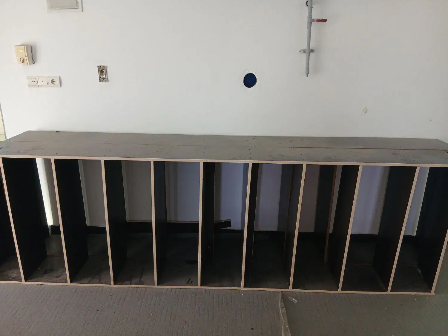 قفسه چوبی|کتابخانه، شلف، قفسه‌های دیواری|بندر ماهشهر, |دیوار