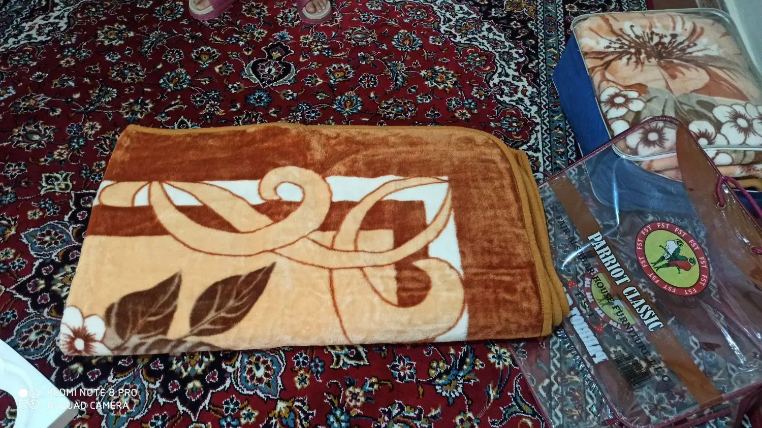 پتو گلبافت|رختخواب، بالش، پتو|دزفول, |دیوار