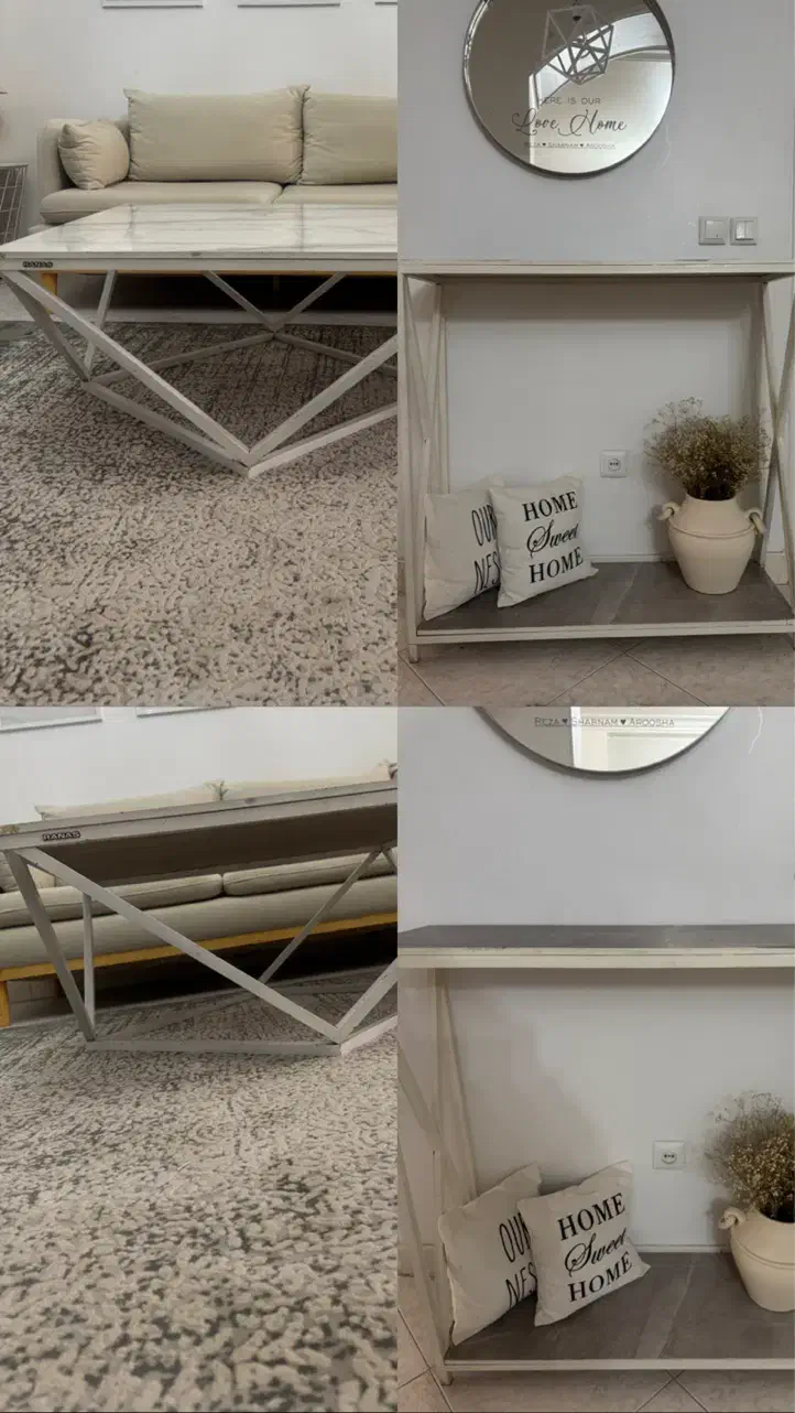 میز جلو مبلی و کنسول ست با هم|بوفه، ویترین، کنسول|کرج, بنیاد|دیوار