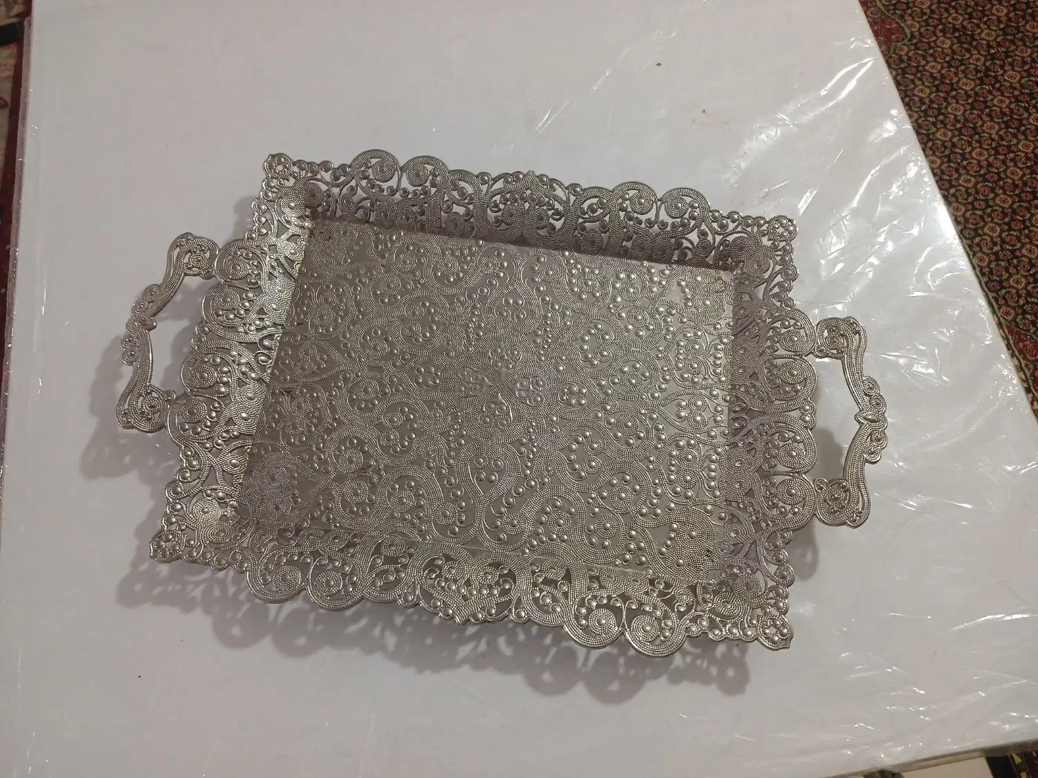 سینی ۹۰۰۰۰۰۰۰ از ملکان  در حد نو|ظروف سرو و پذیرایی|ملکان, |دیوار