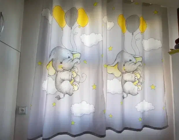 پرده اتاق کودک|پرده، رانر، رومیزی|خمینیشهر, |دیوار