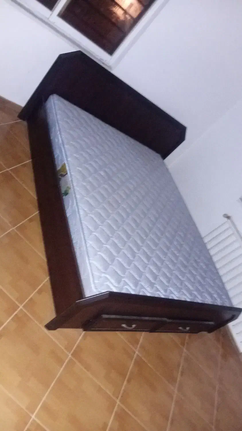 تخت دونفره ام دی اف کشودارباتشک|تخت و سرویس خواب|رویان, |دیوار