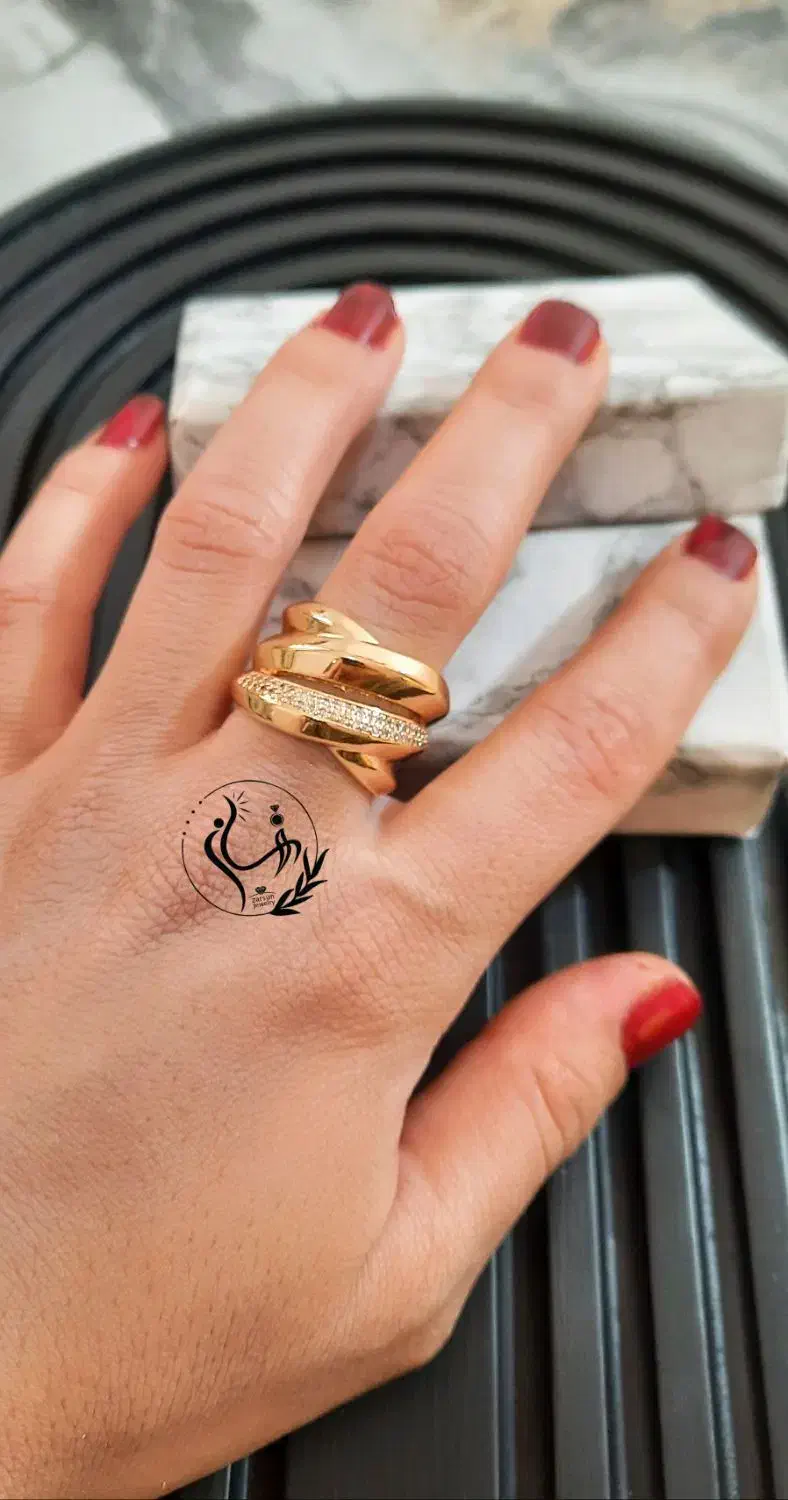 انگشتر کپی طلا رنگ ثابت|جواهرات|بیرجند, |دیوار